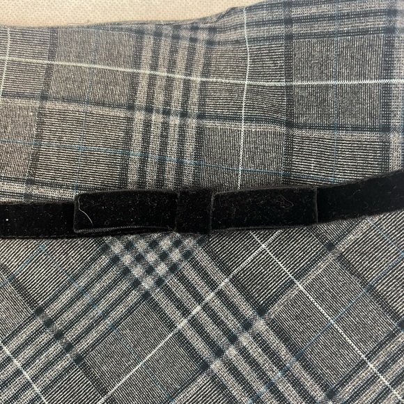 Maurice’s Skirt A Line Plaid Gray Bow Stretch School Girl Grunge Sz 9 - 10 - Picture 2 of 3